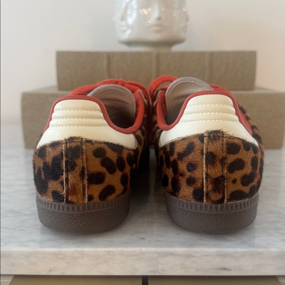 Adidas Samba OG leopard cheetah animal-print striped trainers- size M4/W5 - Picture 4 of 10